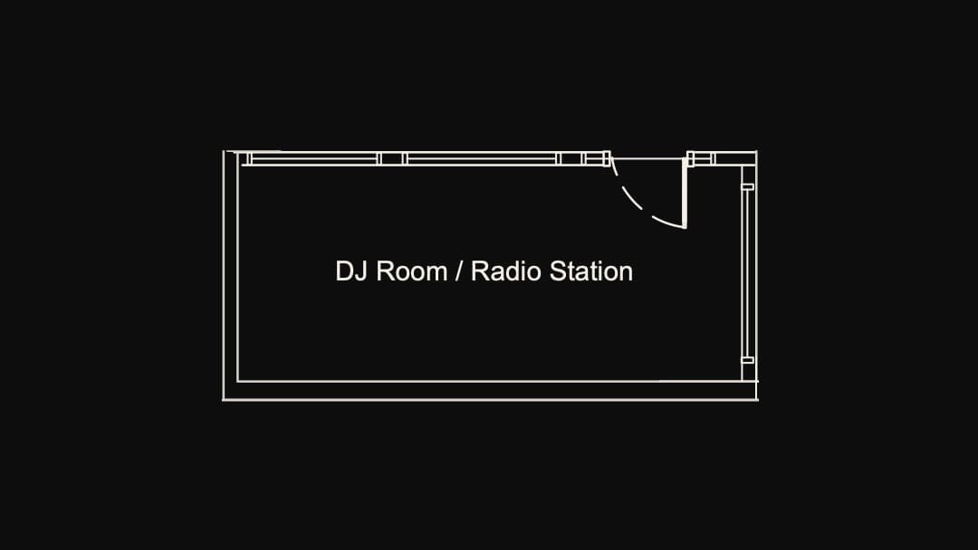 DJ Room floor plan