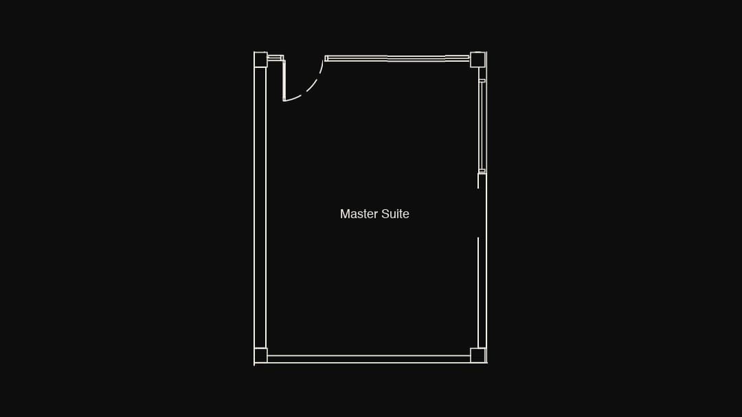 The Master Suite floor plan