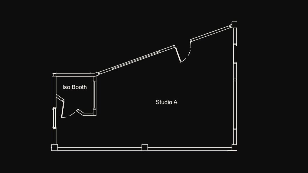 Studio A floor plan