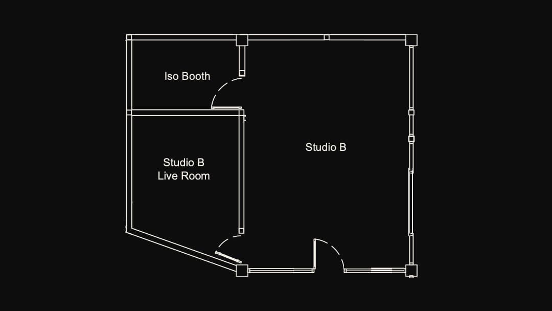 Studio B floor plan